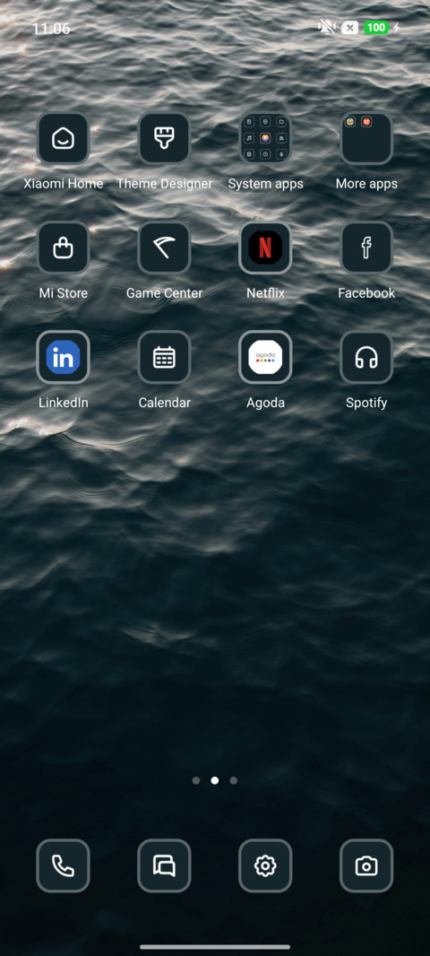 Floating screenshot