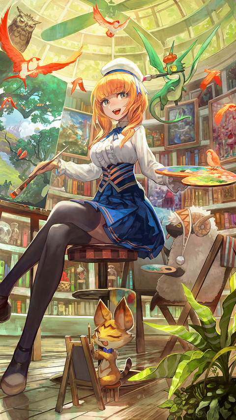 认真的少女 screenshot