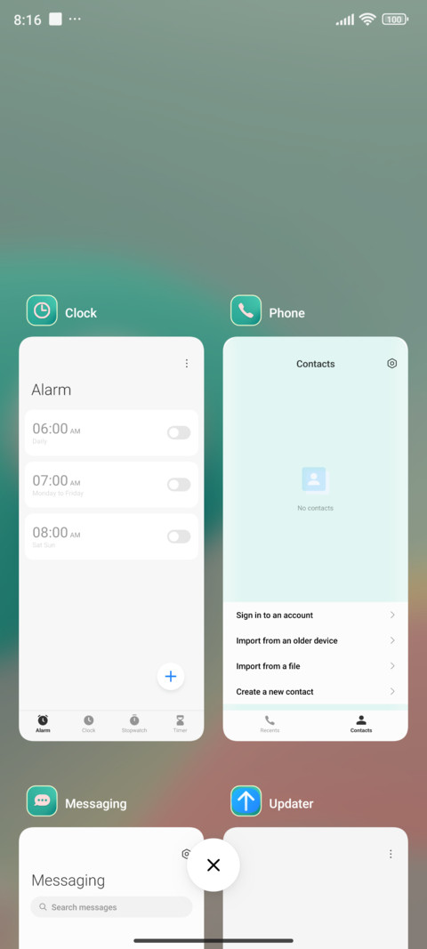 minimal pastels screenshot