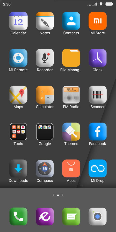 PURE OS (dark edition) screenshot
