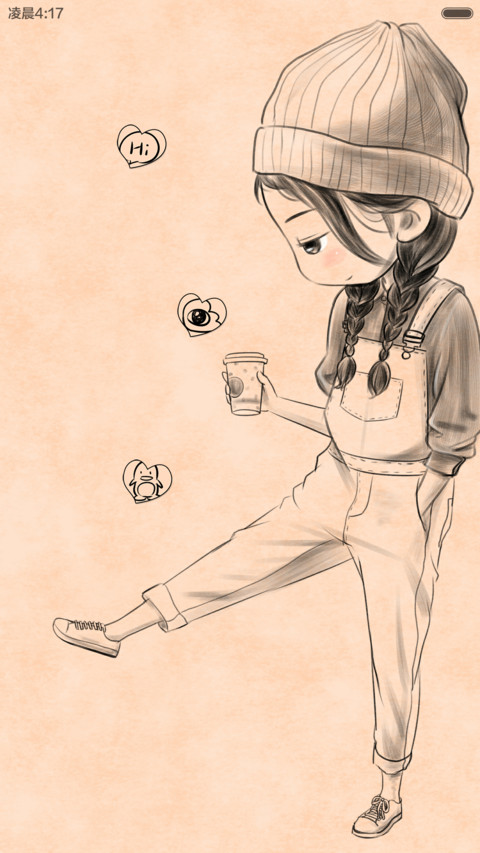 手绘可爱女人 screenshot