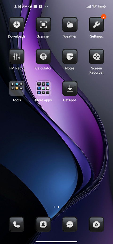 Abstract purple screenshot
