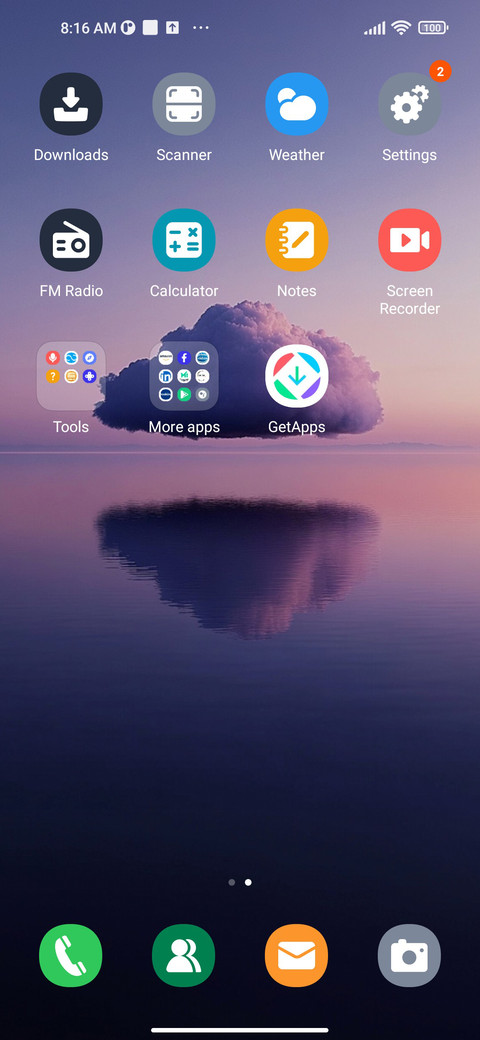 Purple cloud screenshot