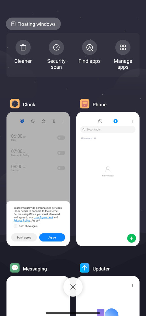 Minimalist waves screenshot