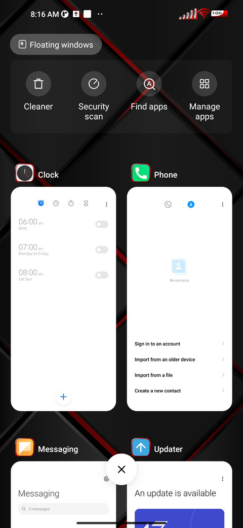 Red-Black Geometry screenshot