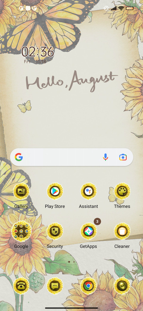 Watercolor flower screenshot
