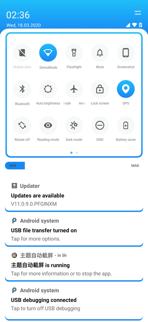 Gradients screenshot