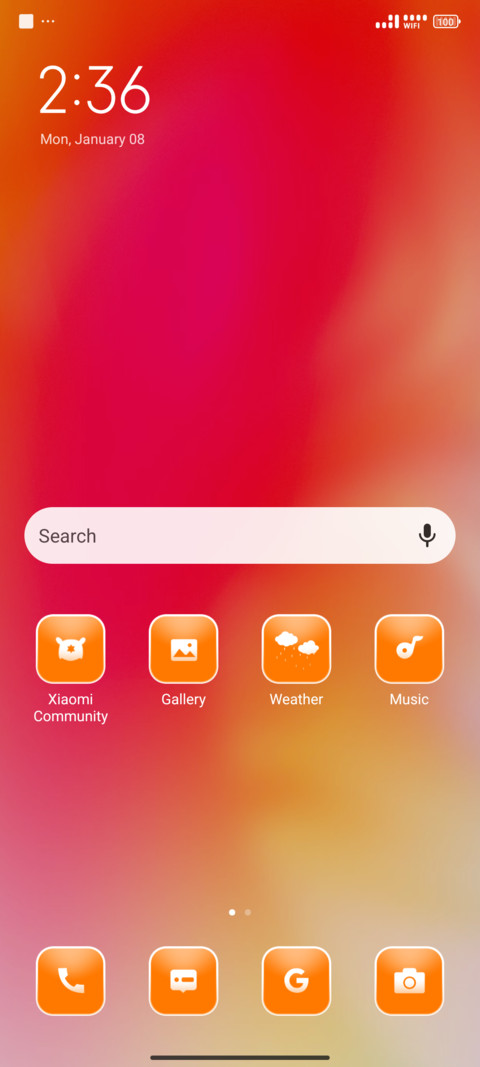 Gradient Orange screenshot