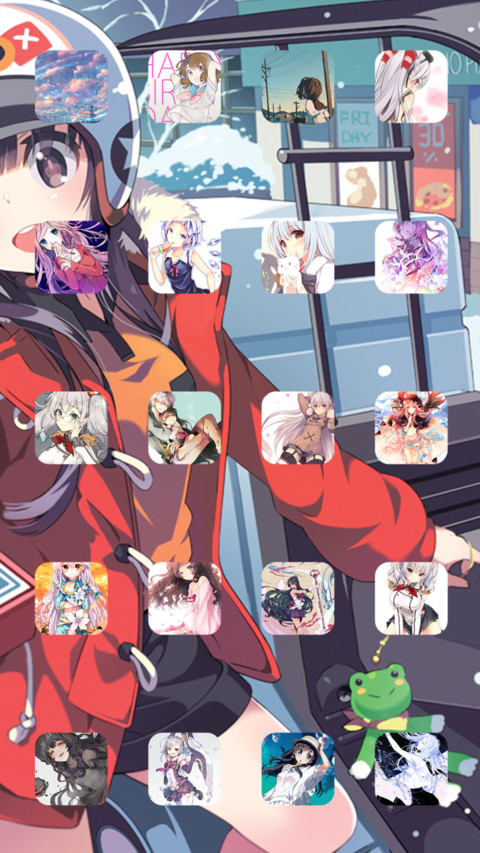 二次元の萌妹第一季（24壁纸+自由桌面） screenshot