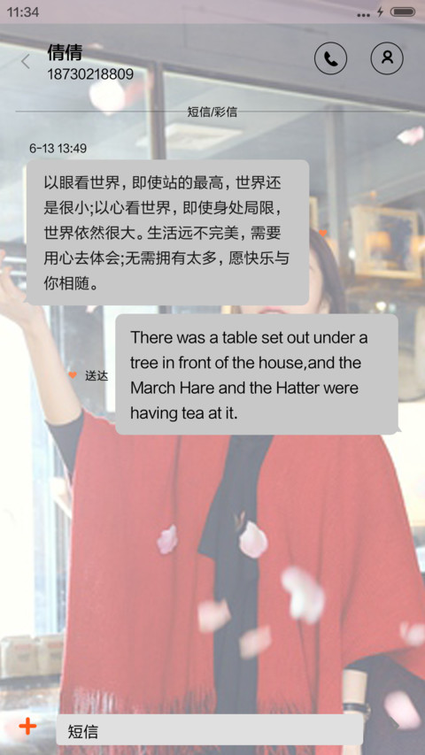 我的朋友陈白露小姐(三锁屏+音乐界面） screenshot
