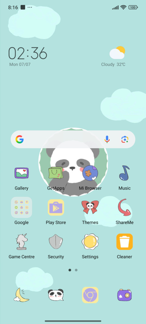 Hug Panda screenshot