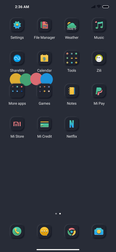 Modern stylish screenshot
