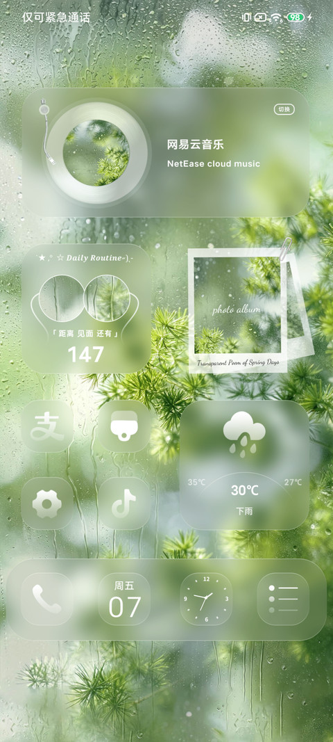 玻璃雨窗白蔷薇 screenshot