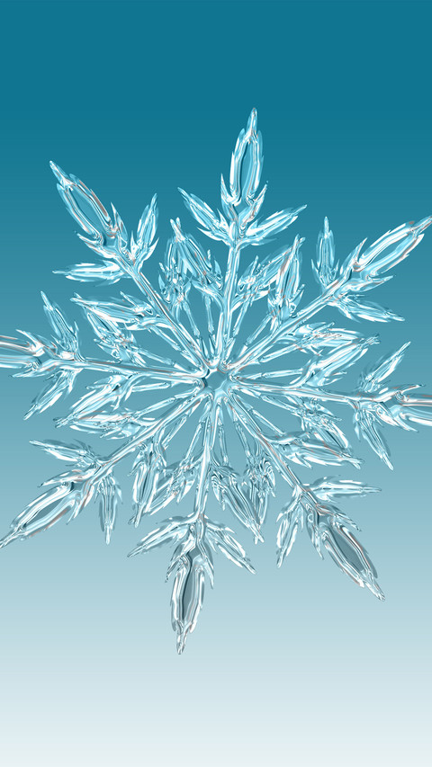 Closeup of snowflakes screenshot
