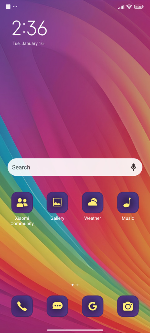 colorful rainbow screenshot
