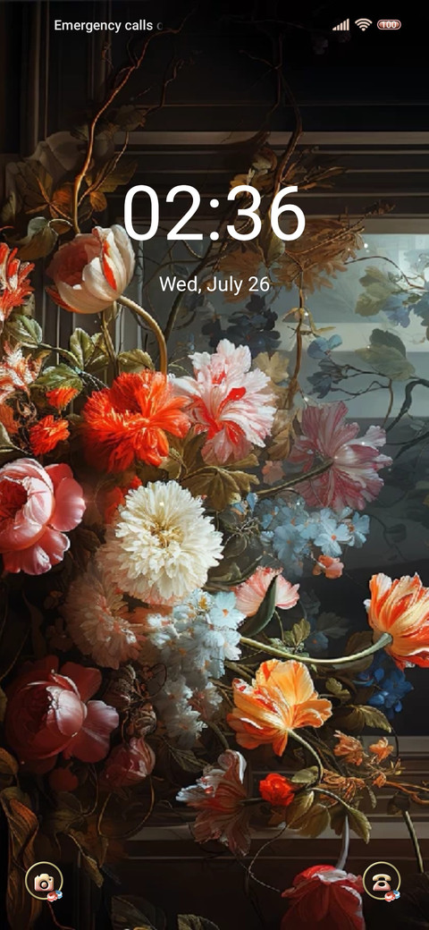 Retro flowers screenshot