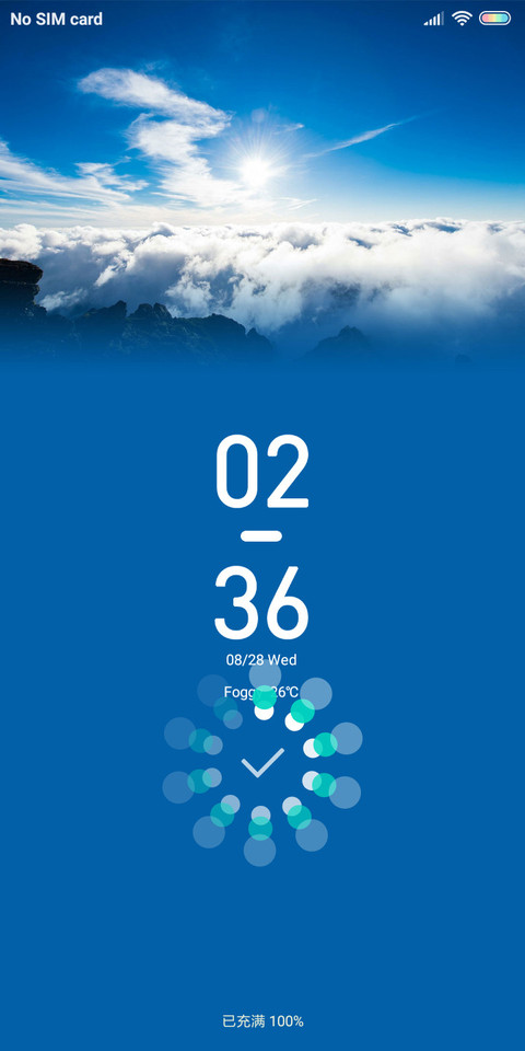 fresh blue screenshot