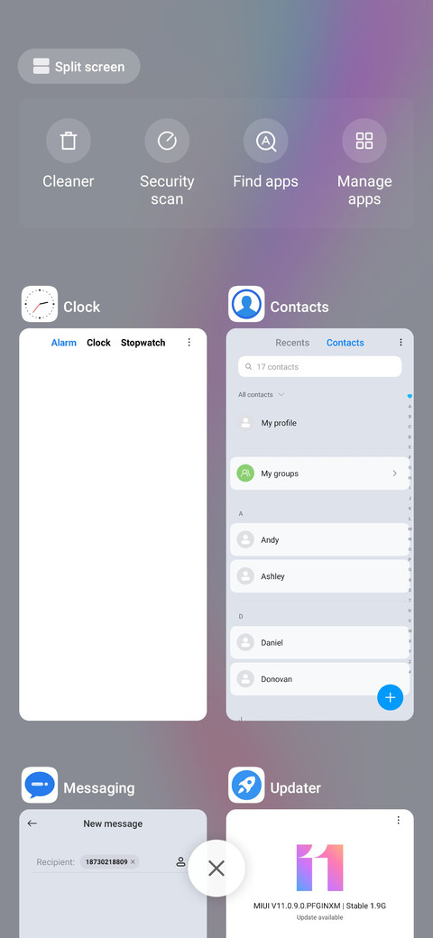 Diversion UI screenshot