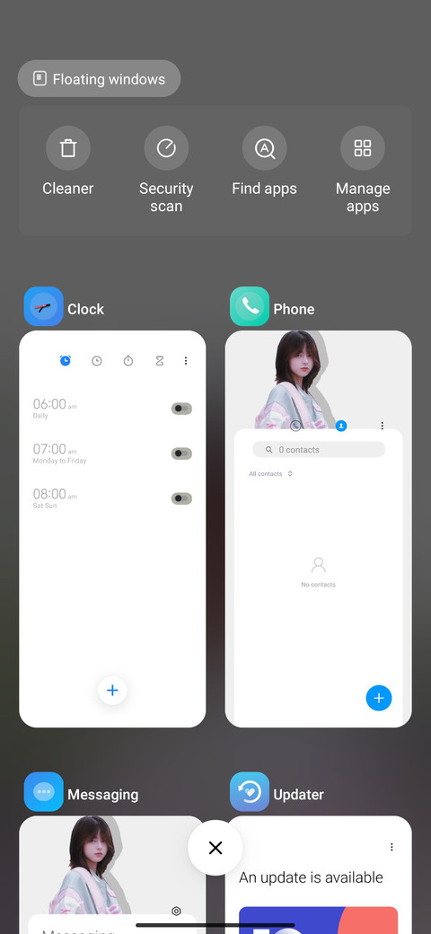 Special widget screenshot