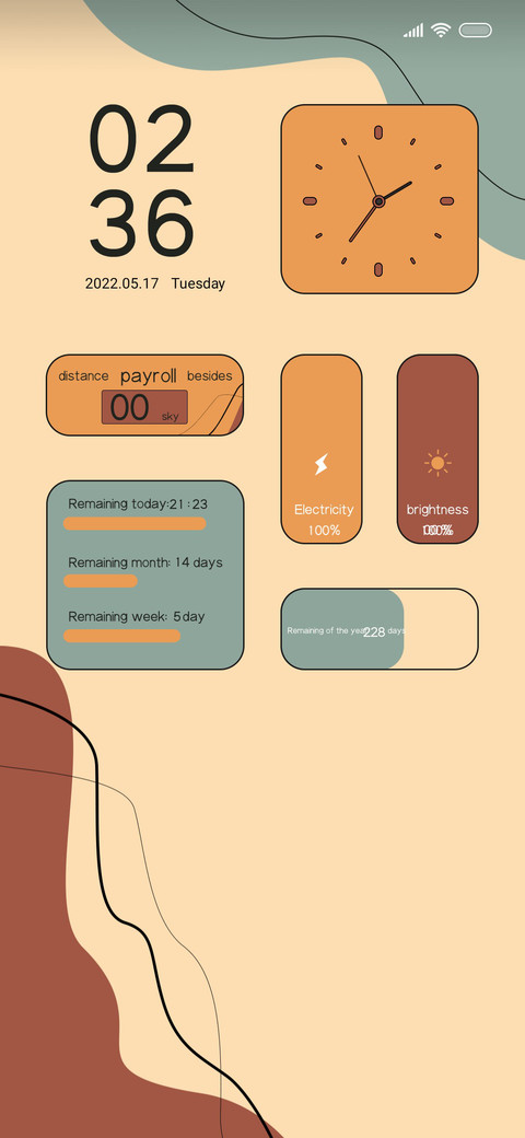 Nordic widget screenshot