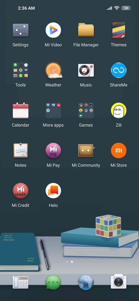 Desktop ornaments screenshot
