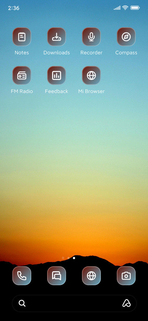 Sunset screenshot