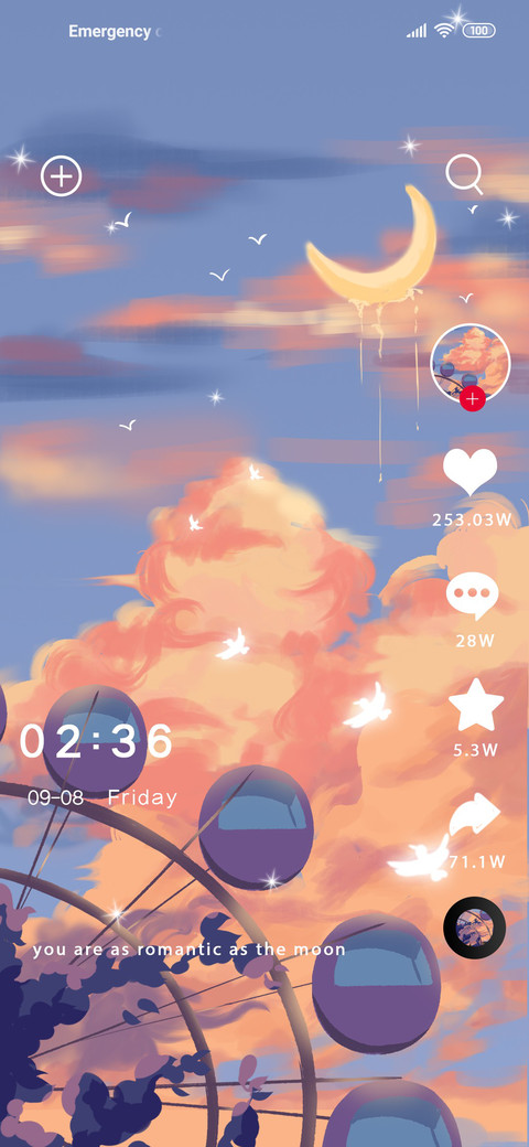 Moon clouds screenshot