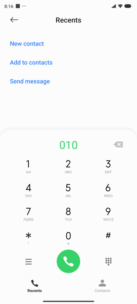 Clean UI screenshot
