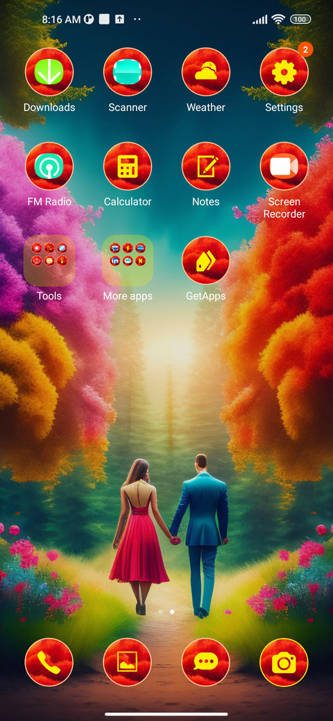 romantic garden screenshot