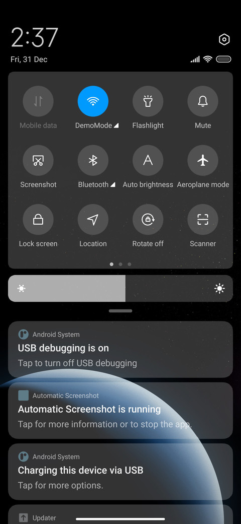 Sliding planet screenshot