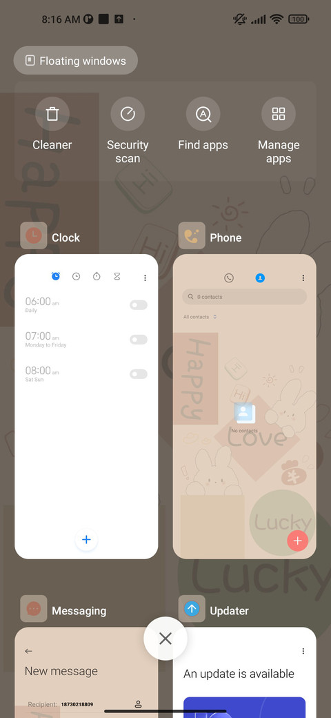 Rabbit sticker screenshot