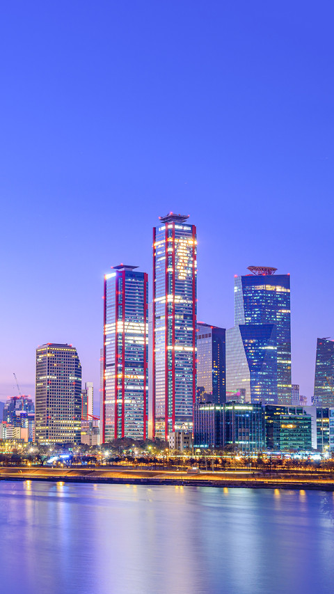 Cityscape Night View of Yeouido, Seoul screenshot