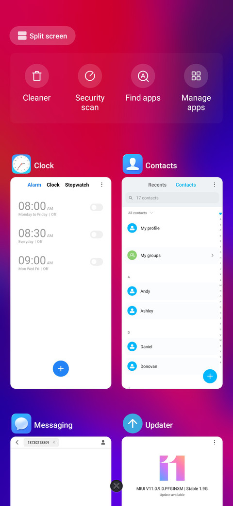 Oppo screenshot