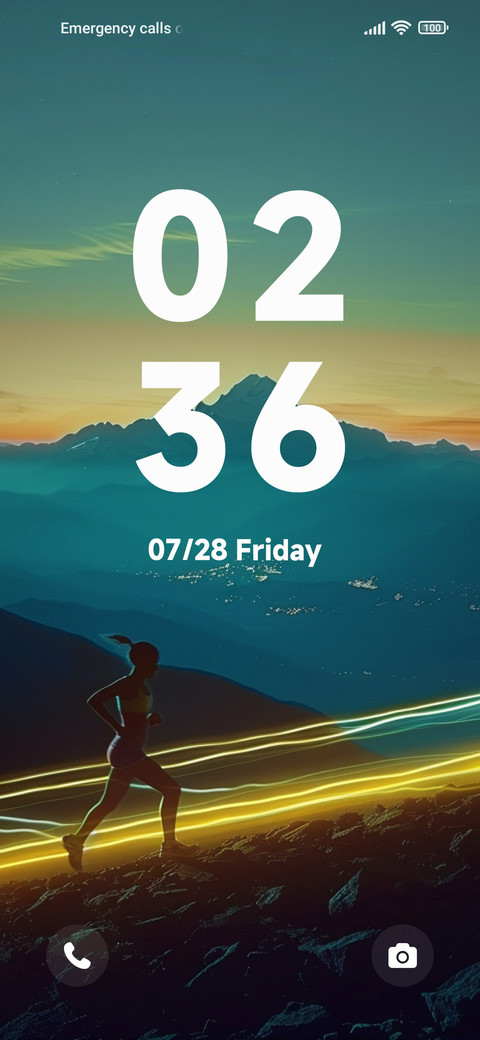 Running  dark screenshot