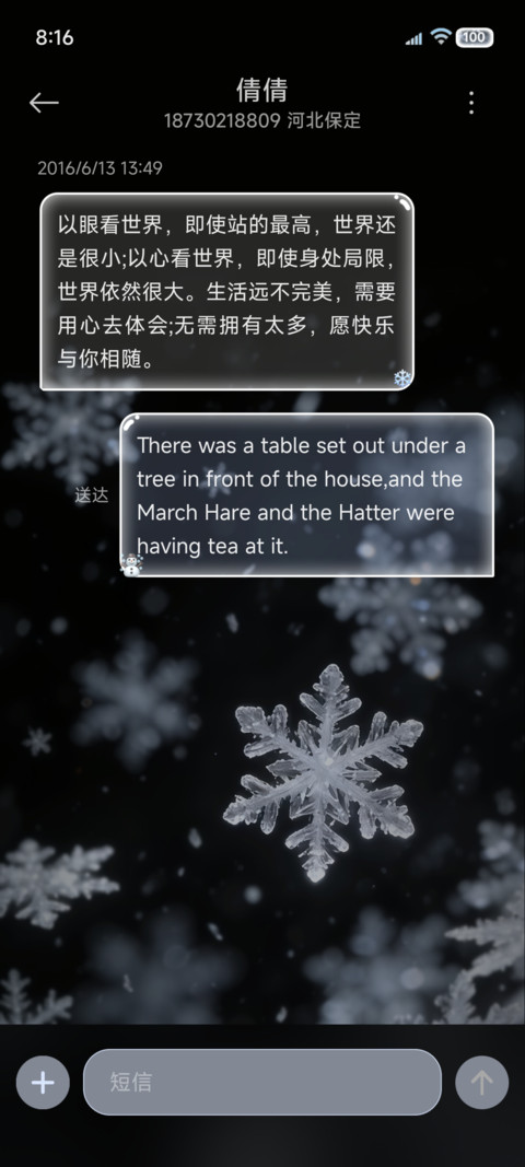重感光栅 冬日雪花 screenshot