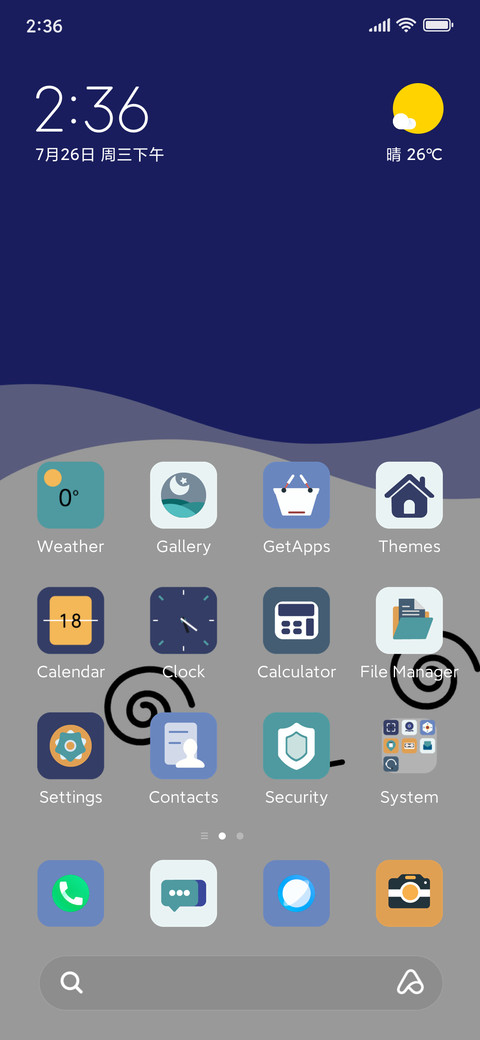 Blue Emoji Diary screenshot