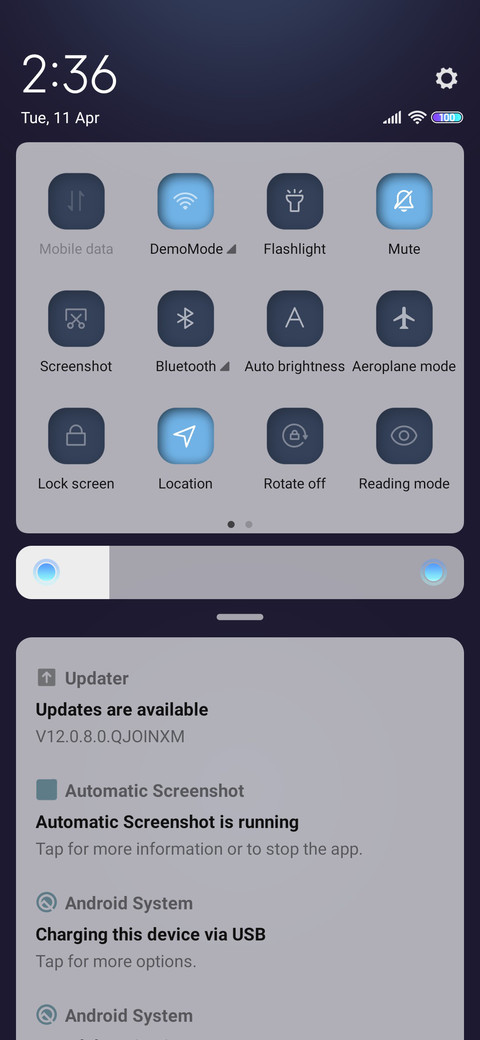 Interstellar blue screenshot