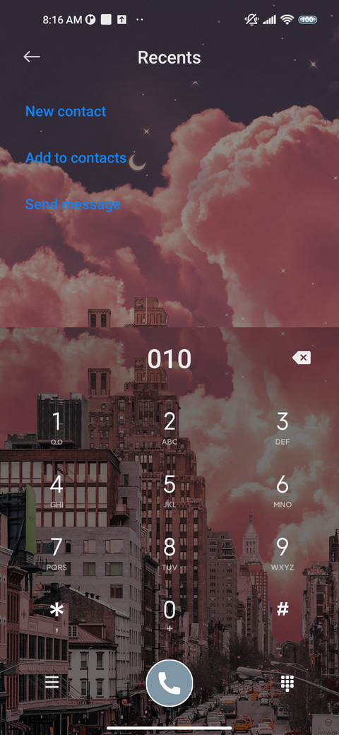 Clear sky screenshot