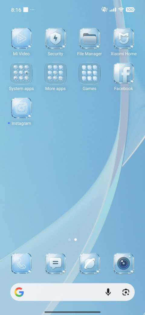 Blue Glass VK screenshot