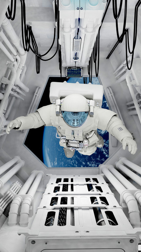 Black technology on the space station screenshot