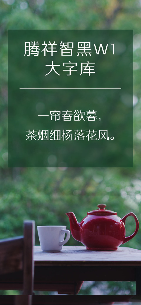 腾祥智黑W1大字库 screenshot