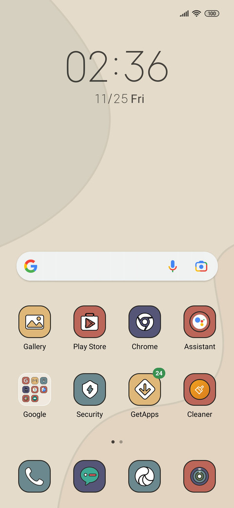 Vintage colors screenshot