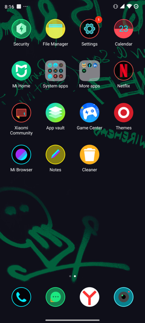 Neon Cyberware UI screenshot