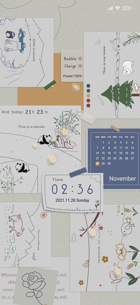Nature stickers screenshot