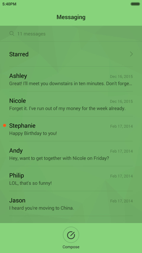  IN Flat Theme screenshot