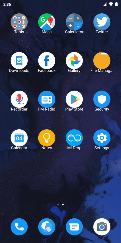 Android Q screenshot