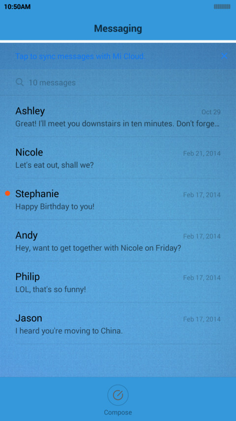  IN Textured Blue screenshot
