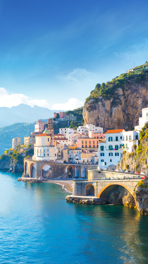 Morning View of Cityscape on Coast Line of Mediterran Sea screenshot