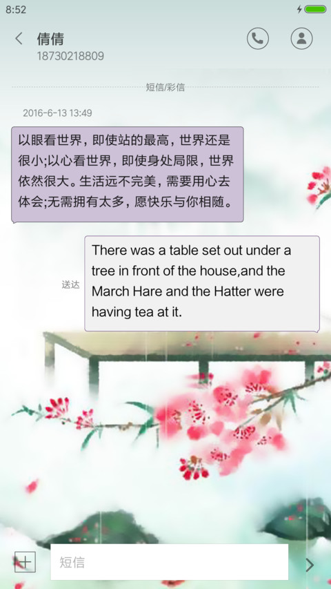唯美桃花流水 screenshot