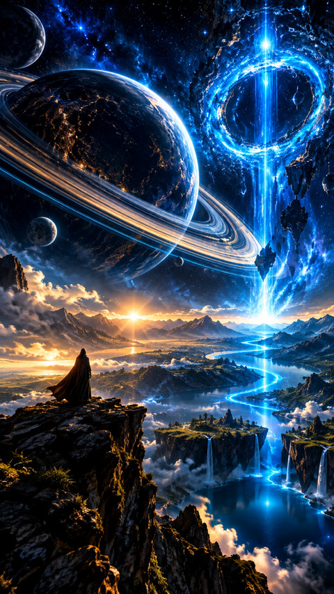 Alone on Cosmic Falls screenshot
